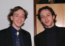 Mark and Justin many years ago